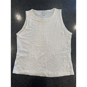 Armani Collezioni Ivory Women's Tank 90s‎ Stretch Basic Capsule Wardrobe Size 10